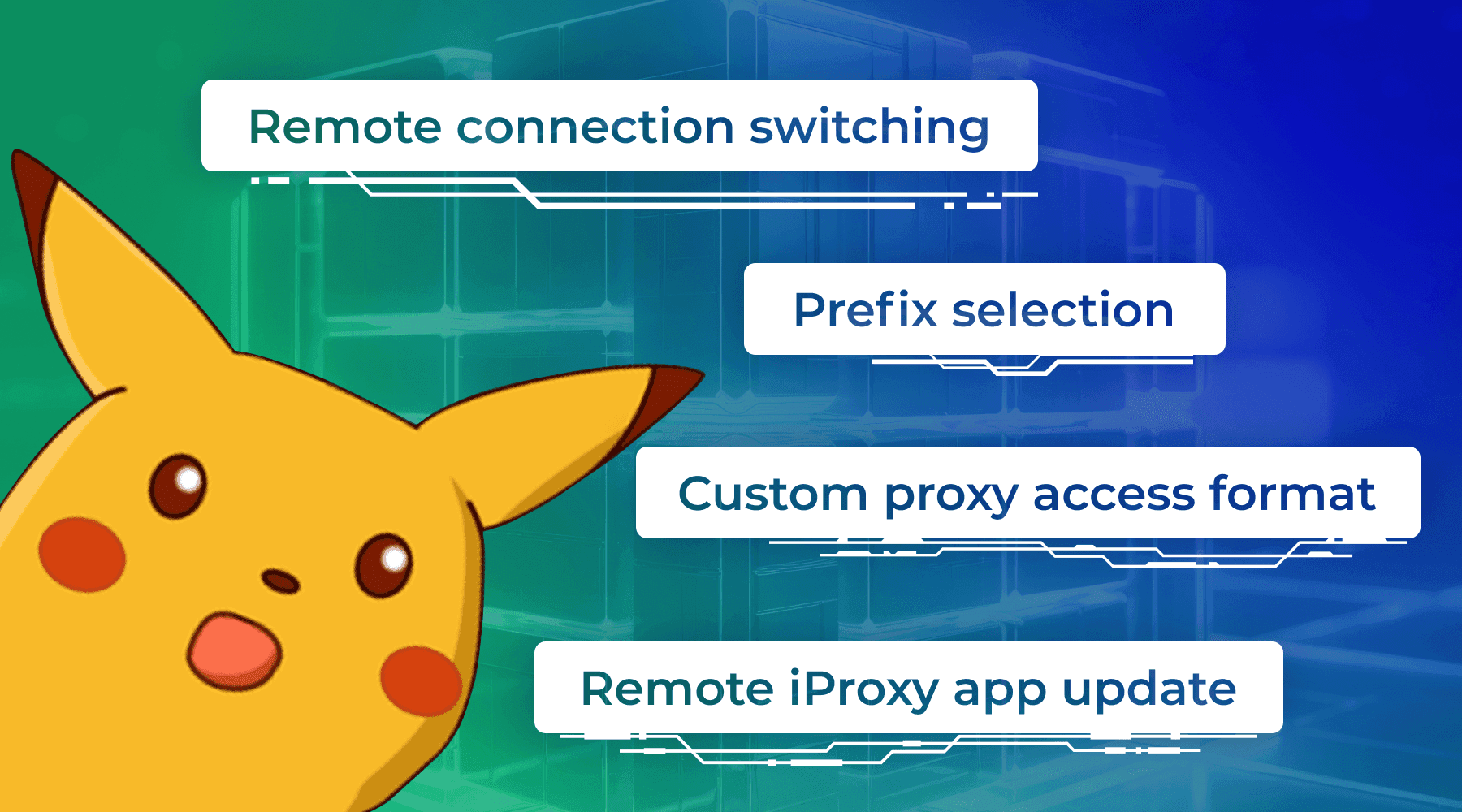 New Features of iProxy