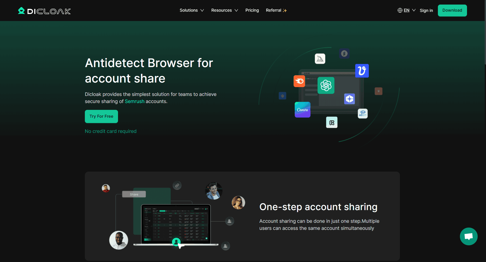 DICloak: Protect Your Business with Advanced Account Isolation and Collaboration Tools